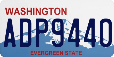 WA license plate ADP9440