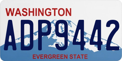 WA license plate ADP9442