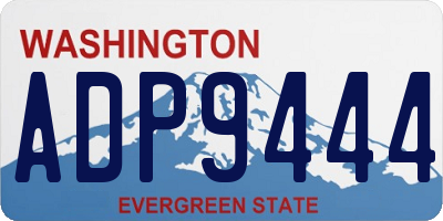 WA license plate ADP9444