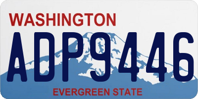 WA license plate ADP9446