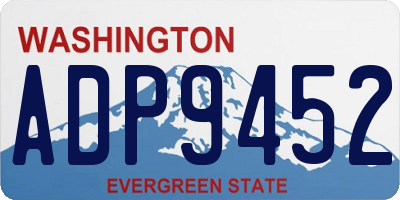 WA license plate ADP9452