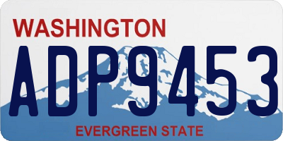 WA license plate ADP9453