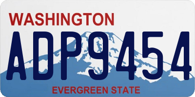 WA license plate ADP9454