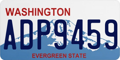 WA license plate ADP9459