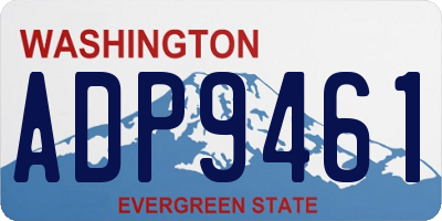 WA license plate ADP9461