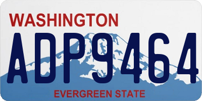 WA license plate ADP9464