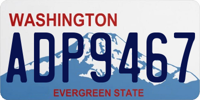WA license plate ADP9467