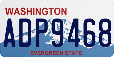 WA license plate ADP9468