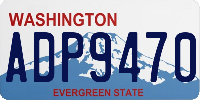 WA license plate ADP9470