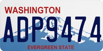 WA license plate ADP9474