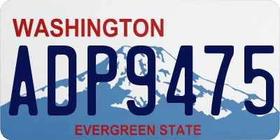 WA license plate ADP9475