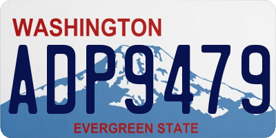 WA license plate ADP9479