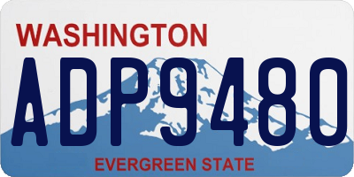 WA license plate ADP9480