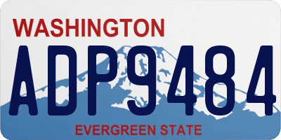 WA license plate ADP9484