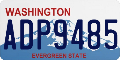 WA license plate ADP9485