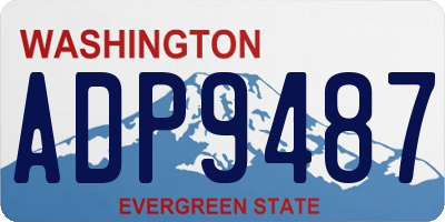 WA license plate ADP9487
