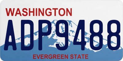 WA license plate ADP9488