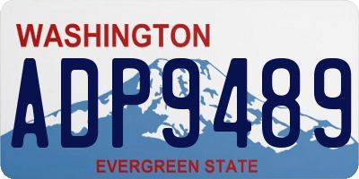 WA license plate ADP9489