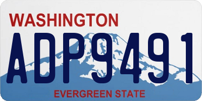 WA license plate ADP9491