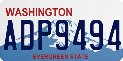 WA license plate ADP9494