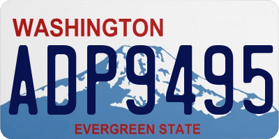 WA license plate ADP9495