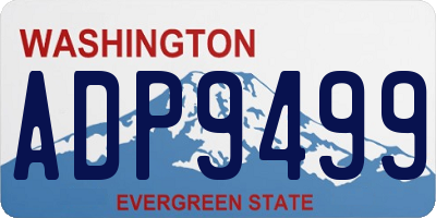 WA license plate ADP9499