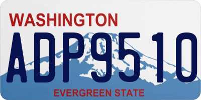WA license plate ADP9510