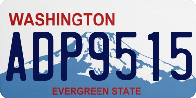 WA license plate ADP9515