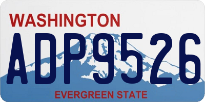 WA license plate ADP9526