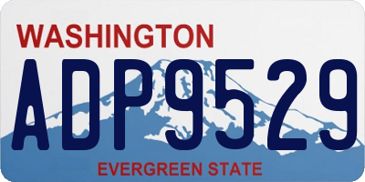 WA license plate ADP9529