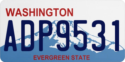 WA license plate ADP9531