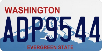 WA license plate ADP9544