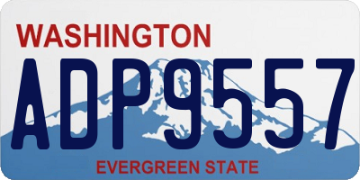 WA license plate ADP9557
