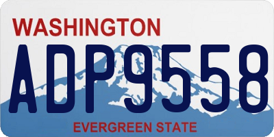WA license plate ADP9558