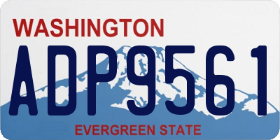 WA license plate ADP9561