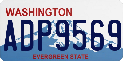 WA license plate ADP9569