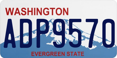 WA license plate ADP9570