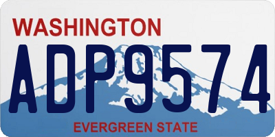 WA license plate ADP9574