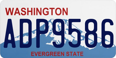 WA license plate ADP9586