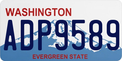 WA license plate ADP9589
