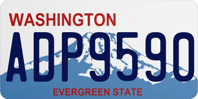 WA license plate ADP9590