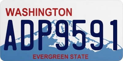 WA license plate ADP9591