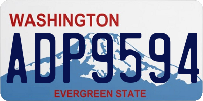 WA license plate ADP9594