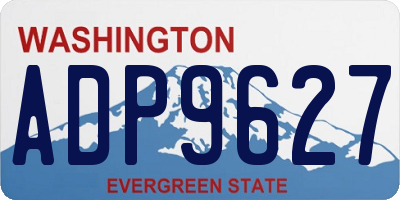 WA license plate ADP9627