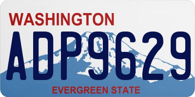 WA license plate ADP9629