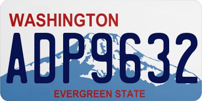 WA license plate ADP9632