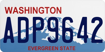 WA license plate ADP9642