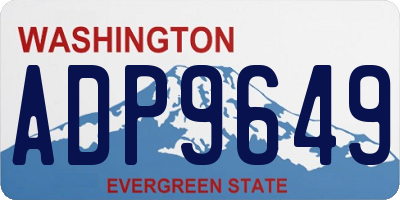 WA license plate ADP9649