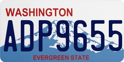 WA license plate ADP9655