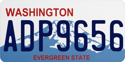 WA license plate ADP9656